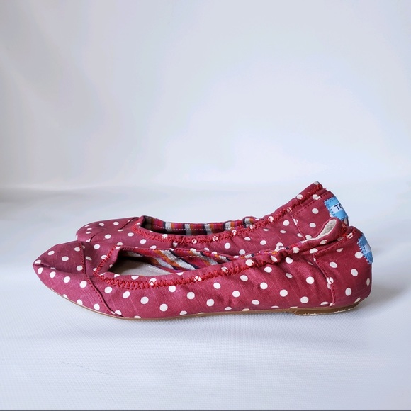Toms Shoes - TOMS Red and White polkadot Ballet Flats